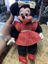 Vintage Rare Disney 1981 Applause 10" Minnie Mouse Plush With Rubber Face 8529