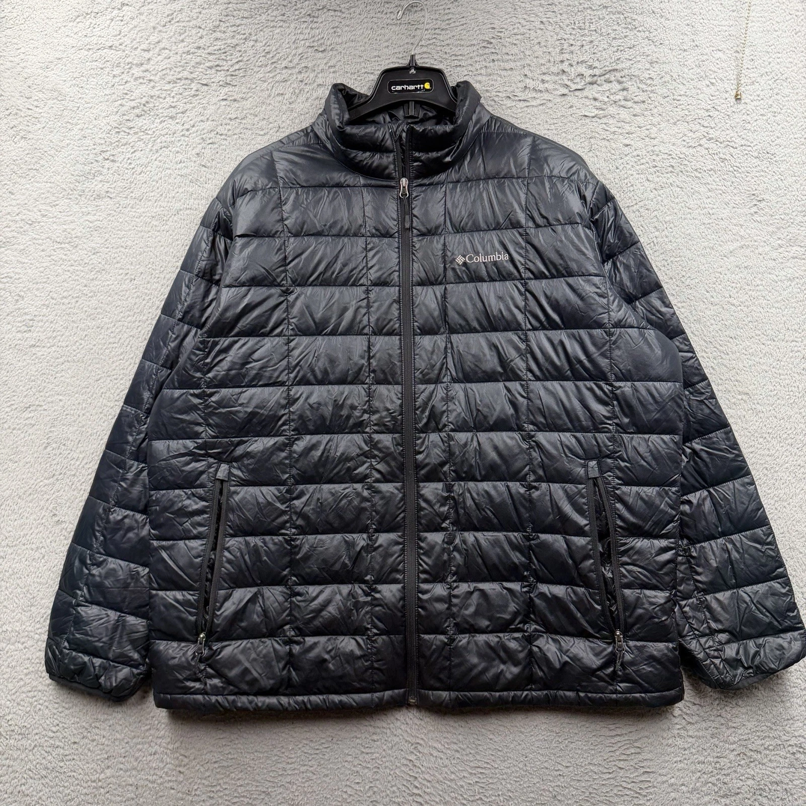 Columbia Men’s Black Omni Heat Puffer Jacket Coat | Size XXL