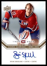 2008-09 UD Montreal Canadiens Centennial Habs INKS Brian Skrudland Auto #HABS-SK