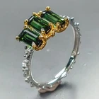 Expensive gem IF Natural Tourmaline Ring 925 Sterling Silver Size 7.5 /R466355