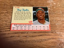 1962 Post Cereal # 193 Tony Taylor