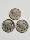 1919 , 1919-D , 1919-S Buffalo Nickel Coin Set / Semi Key Date Coins