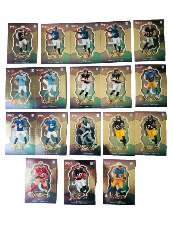2025 Panini Select Football Select Certified Lot Of 18