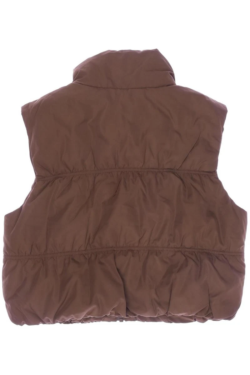 H&M Weste Damen ärmellose Jacke Steppweste Kostümweste Gr. XS Braun #5tnnl1j