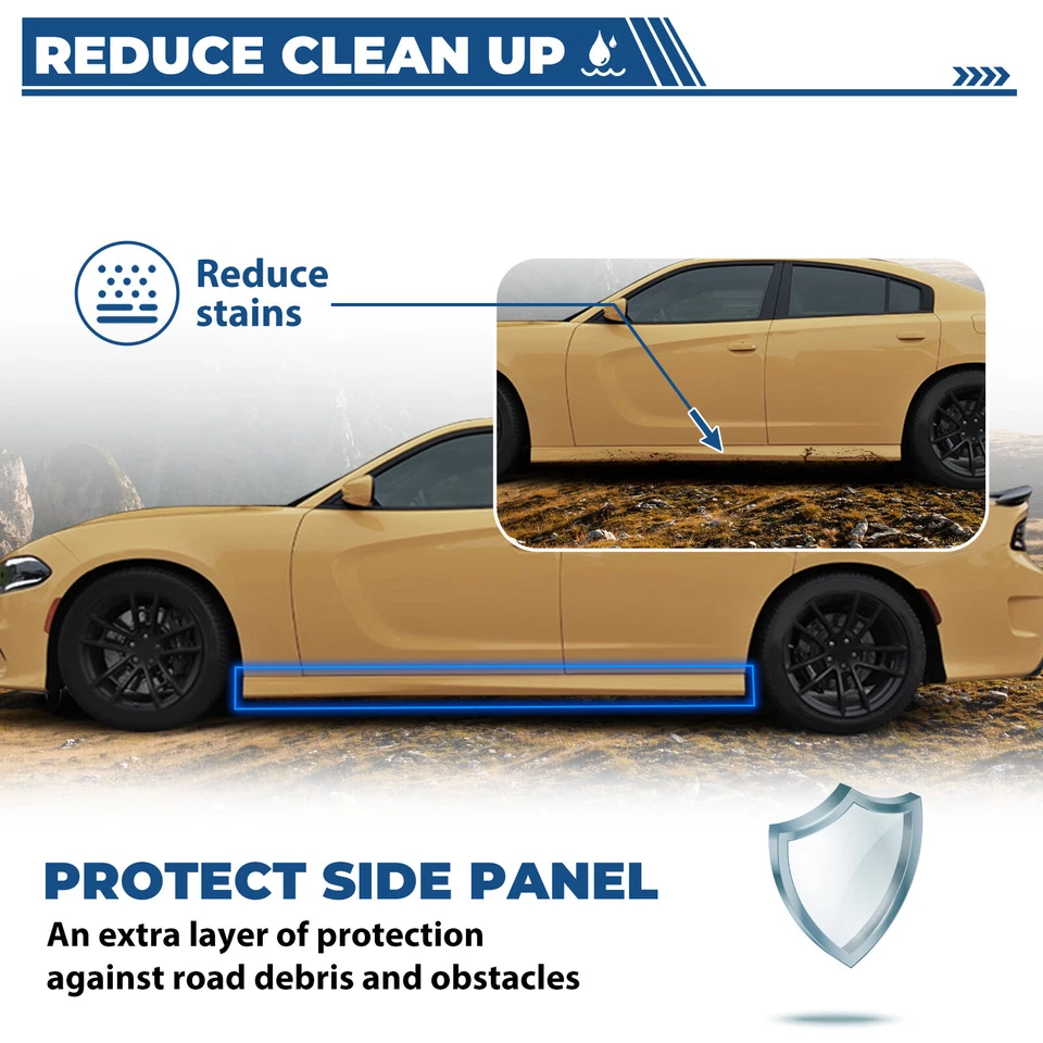 Nueva moldura de panel basculante lateral izquierdo del conductor de repuesto para Dodge Charger 2012-23 Foto 3 de 4