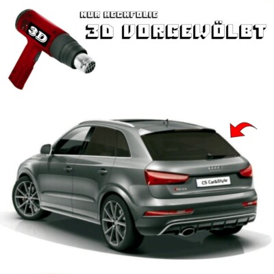Heckfolie 3D-vorgewölbt Tönungsfolie tiefschwarz 95% Ford S-Max I 2006-2014