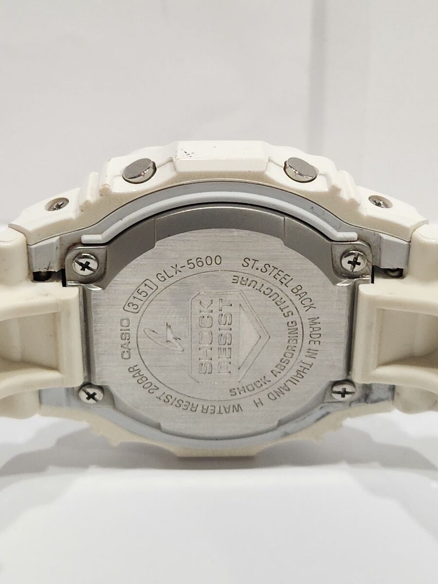 Men Casio G-Shock 3151 Glx-5600 G Lide Digital White Band Men Casio G-Shock 3151 Glx-5600 G Lide Digital White Band