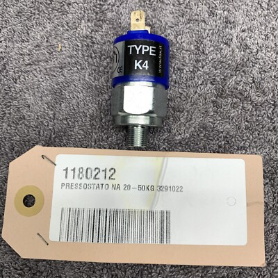 K4TAF2 ADJUSTABLE PRESSURE SWITCH 5-50BAR 48 V AC - 2Amp 48VDC 1Amp NO Contact