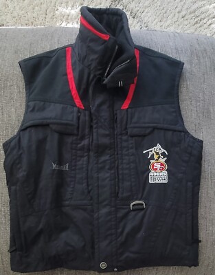 Marker San Francisco 49ers Ski Classic Nylon Black Vest 2002 Olympics Size M