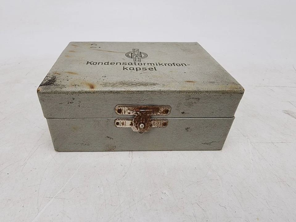 Vintage Neumann Condenser Microphone Capsule Storage Case Box M7S #2 - Image 2 of 4