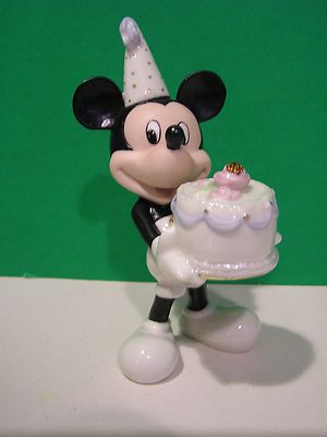 レノックス ミッキー (バースデーto you) LENOX MICKEY'S HAPPY BIRTHDAY TO YOU November Topaz figurine NEW
