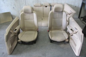 BMW E83 X3 Innenausstattung Sport Ledersitze Lederausstattung Beige