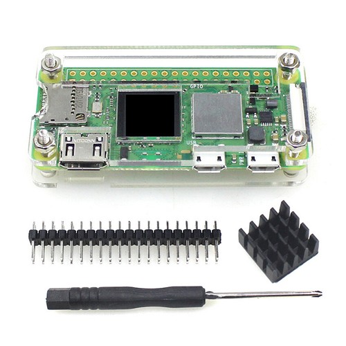 Pour Raspberry Pi ZEROW/2W Acrylique Coque Extérieure/Coque + Accessoires Dissipateur Chaleur - Photo 13/14