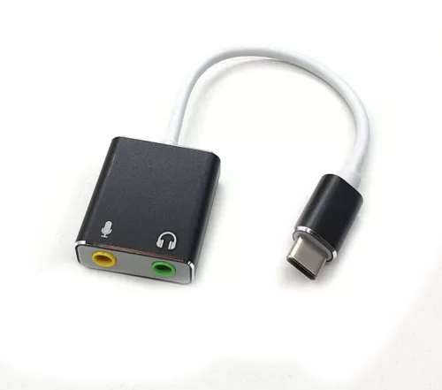 USB Typ-C Externe Soundkarte 7.1 Stereo Audio Mikrofon Adapter iPhone iPad Pro - Bild 10 von 15