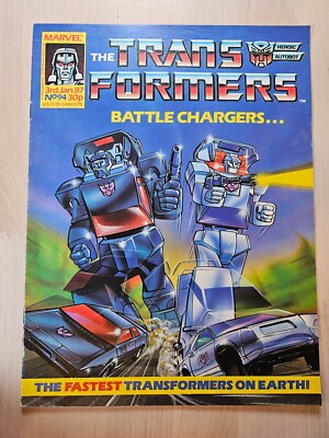 Transformers Issue 94 UK Edition January 1987 Marvel Comics Battle Chargers