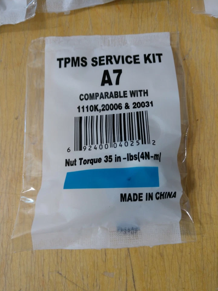 TIRE PRESSURE SENSOR REBUILD TPMS TPS A7 SERVICE PACK KIT 1110K 20006 20031 - Image 3 of 3