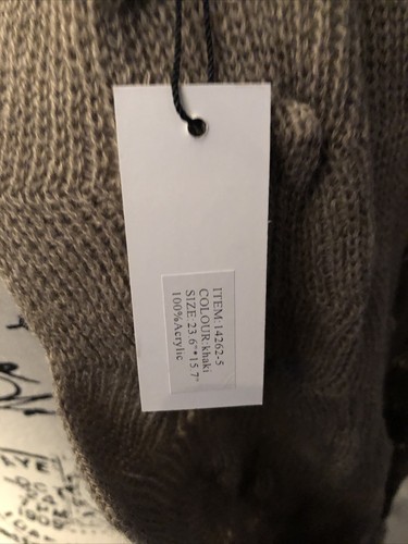 ViVi Designs Khaki Infinity Scarf - Measures 23.6” X 15.7” Item 14262-5 - Picture 9 of 9