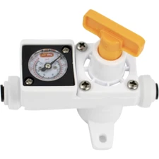 6.35 mm Duotight In-Line Regulator | Built-In Pressure Gauge | 0-150 PSI gas or