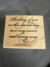 Stampin Up Wooden Rubber Stamp 205
