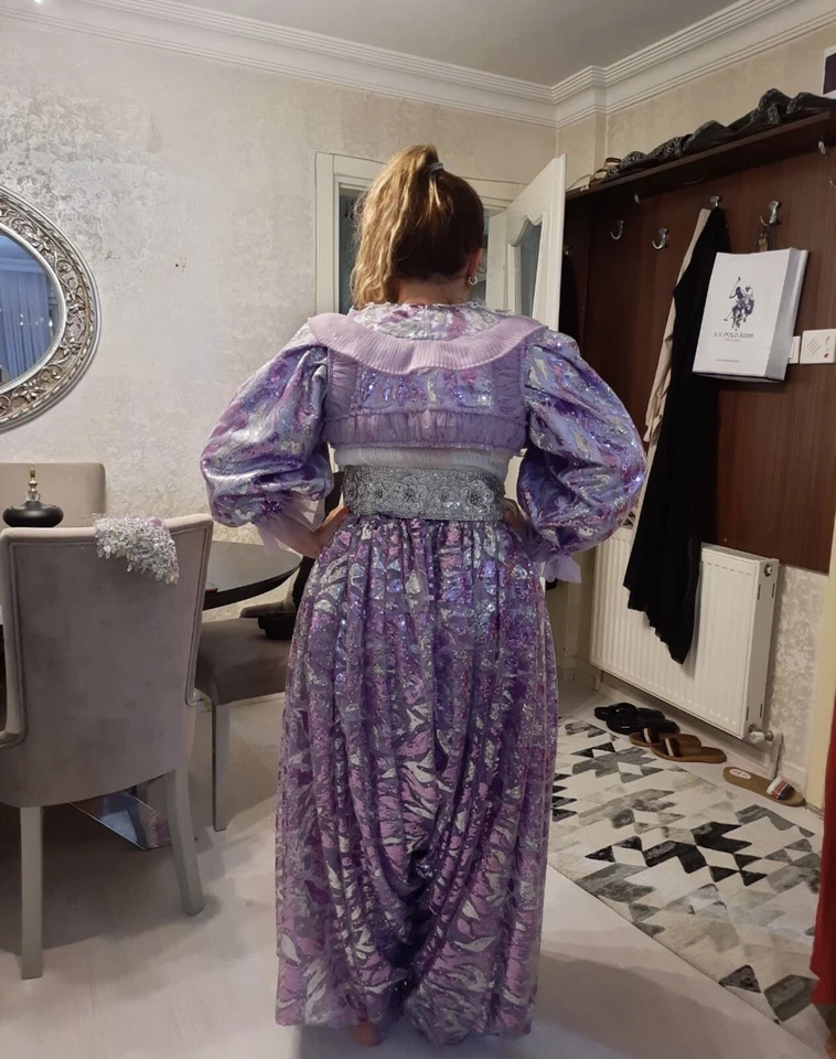 Shalwar Nosnja Dress Womens 6-12 Wedding Set Traditional Bosnian Albanian - Image 4 of 4