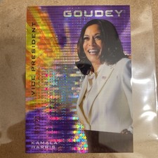 2021 Kamala Harris Upper Deck Goodwin Champions Platinum Goudey Purple  SN 19/23