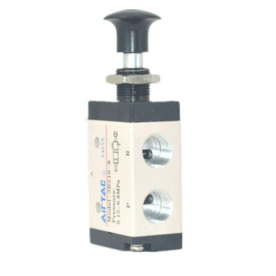 1pc 3R210-08 3 Ways 2 Position 1/4'' Hand Lever Control Pneumatic Air Valve