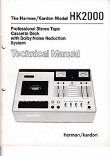 Servizio Manuale di Istruzioni per Harman Kardon Hk 2000