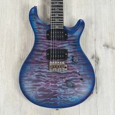 PRS Paul Reed Smith Wood Library Custom 24 Guitar, Quilt Top, Violet Blue Burst