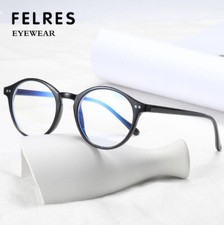 Anti-blue Light Round Eyeglasses For Men Women Clear Lens Glasses Frames New
