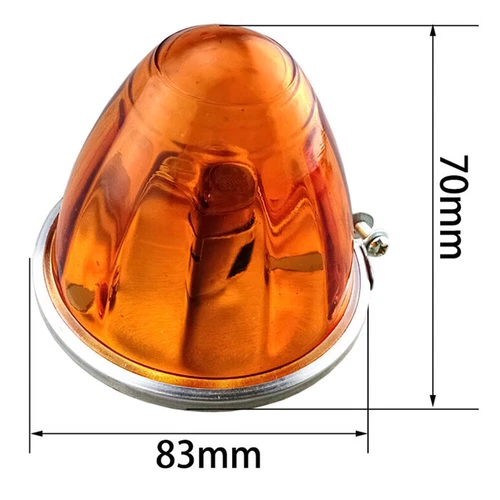2X Watermelon LED Bulbs Light Amber Glass Lens Lights 1156 1 Wire Incandescent - Picture 5 of 18