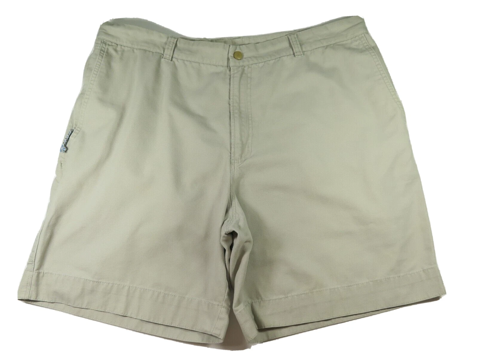 Columbia Mens Granite Cloth Solid Beige Outdoors Hiking Fishing Shorts Size 40