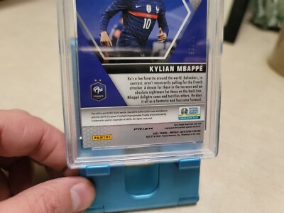 2020 MOSAIC UEFA EURO KYLIAN MBAPPE PURPLE FLUORESCENT #/70 PSA 10