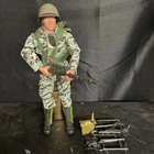 Gi Joe 1/6 12” Action Figure Camo Soldier With Extras And M14 Jungle Soldier