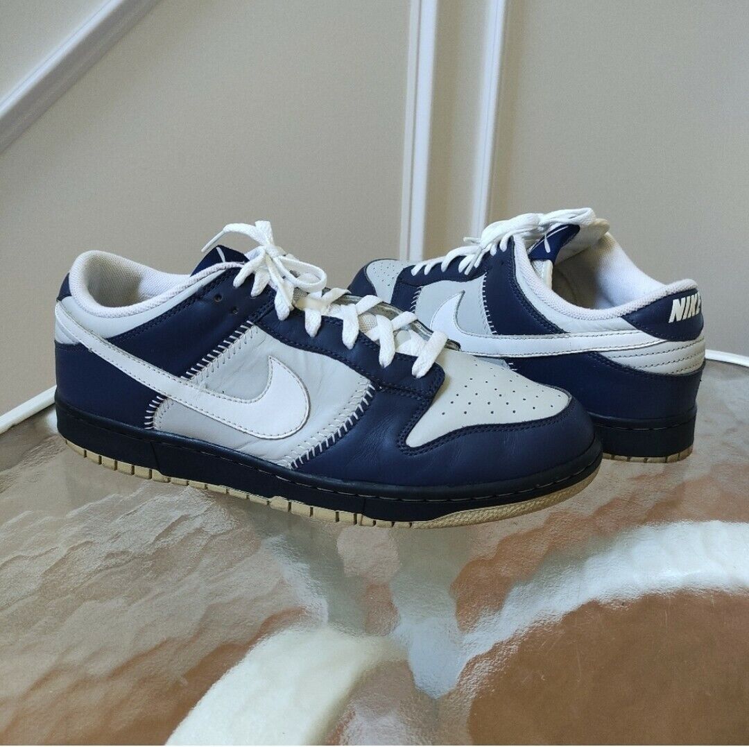 Rare Nike Dunk low baseball 2005 309431-015 Neutral Grey Rare Nike Dunk low baseball 2005 309431-015 Neutral Grey