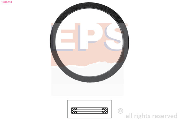 1.890.553 EPS Gasket, thermostat for CITROËN,FIAT,LANCIA,OPEL,PEUGEOT,VAUXHALL