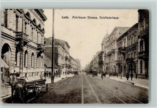 13090911 - Litzmannstadt Petrikauer Strasse, Goldfederhaus Litzmannstadt / Lódz - Bild 1 von 2