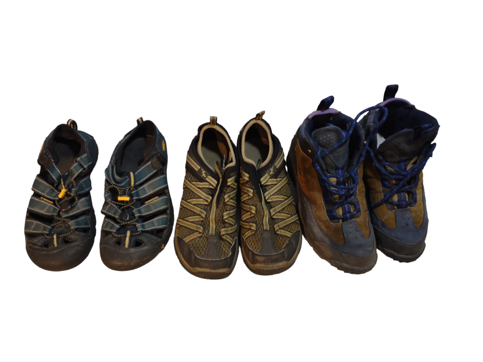 Shoe Lot Men's Chaco Hikers Keen Hiking Sandals Nike Air Boots | eBay