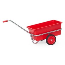 FETRA - Handwagen 6101 - Vollgummir&auml;der  mit roter Kunststoffmulde 90 Ltr.