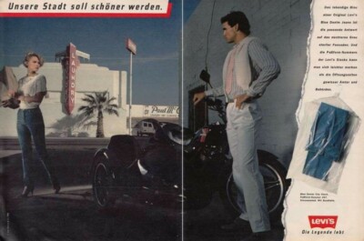 LEVI'S Jeans - Reklame Werbeanzeige Original-Werbung 1984 (2)
