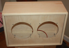 Rawcabs 2x8 rear load close back empty pine speaker cabinet