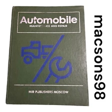 Automobile Maintenance and Repair Mir Publishers Moscow 1988
