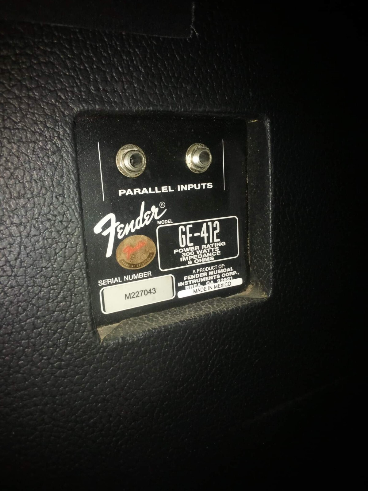fender ge 412 speakers