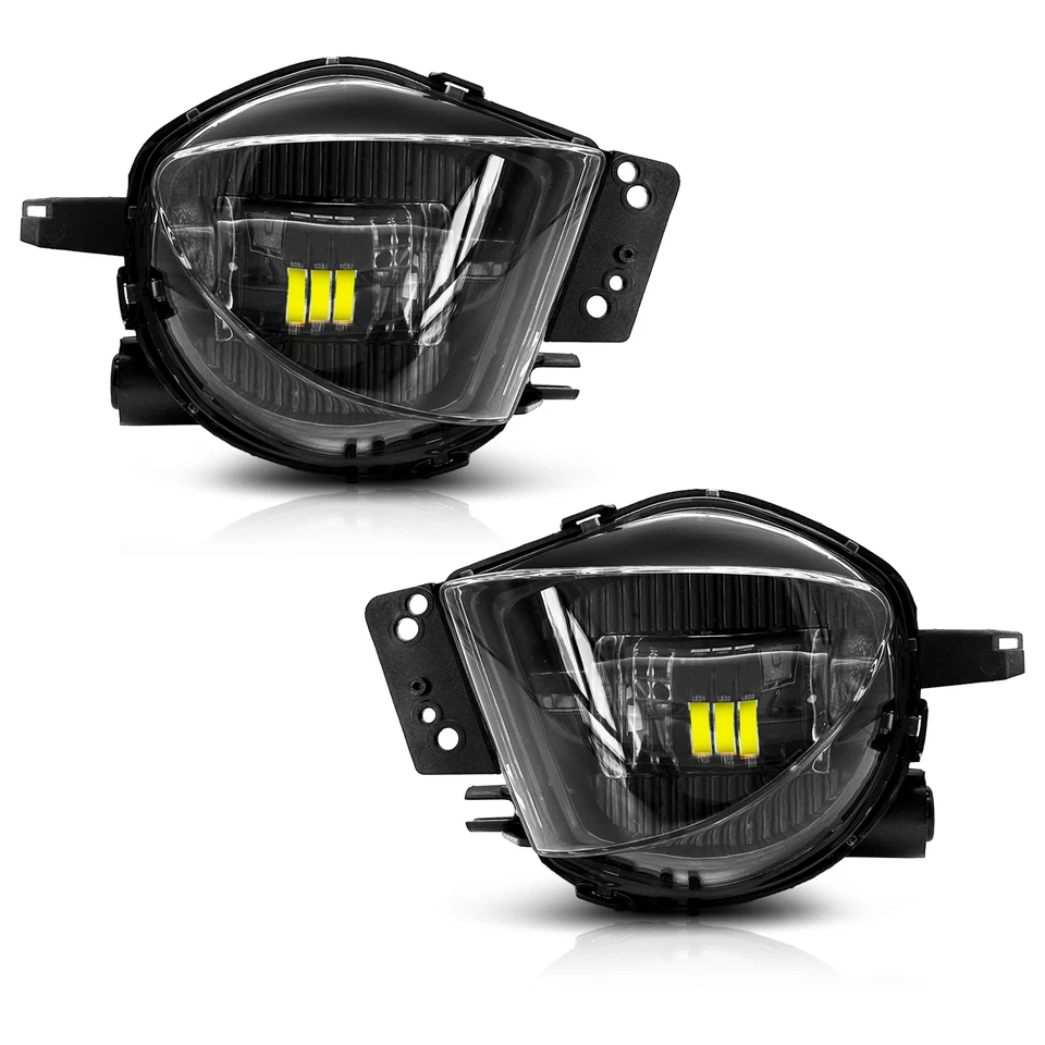 Pair For 2006-2008 BMW E90 323i 325i 328i 330i 335i LED Fog Lights Bumper Lamps - Image 2 of 4