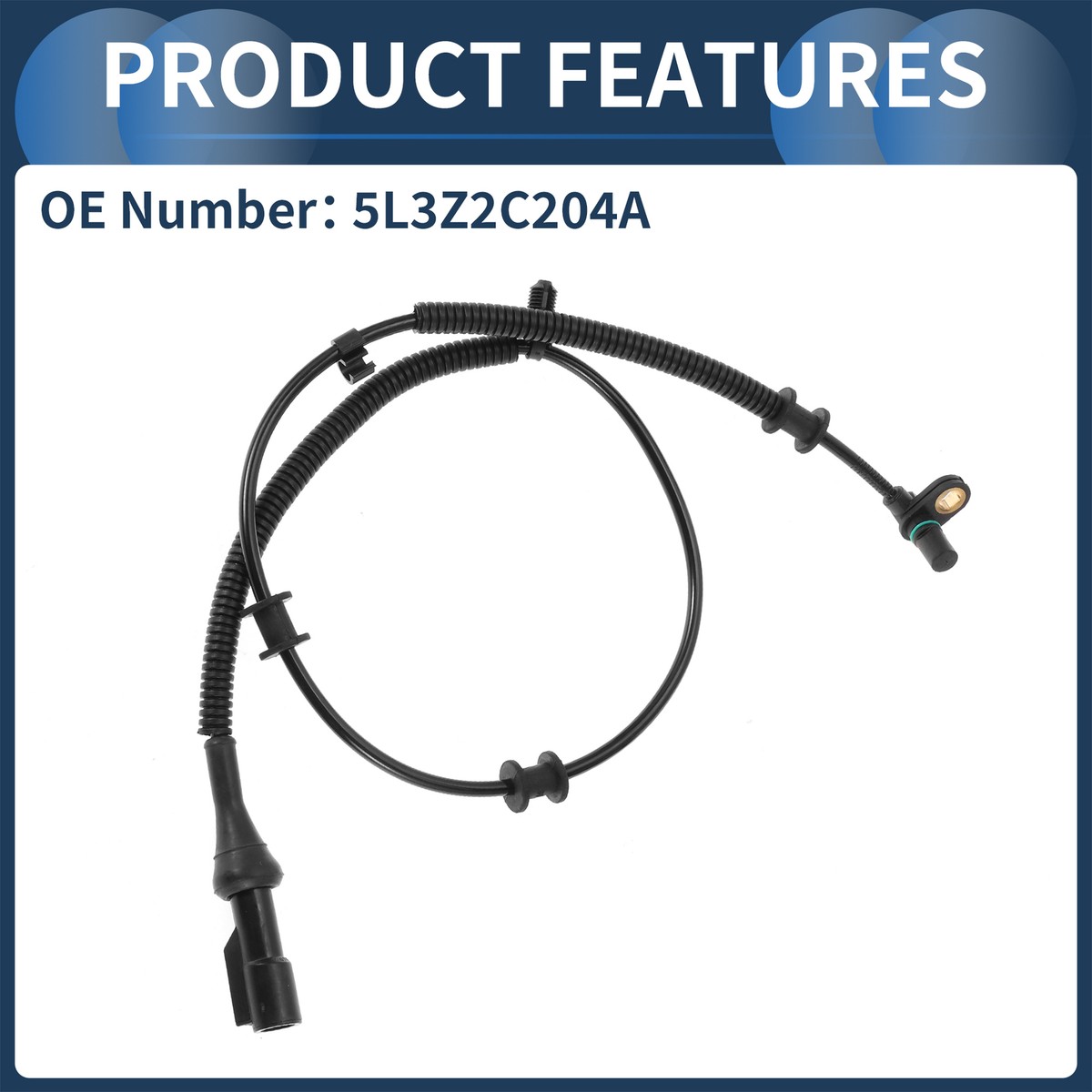 5L3Z2C204AA 5L3Z-2C204-AA フロント左右 ABS ホイールスピードセンサー、 フォード F-150 2005 ABS Wheel 1組 フロント 左 右 5L3Z-2C204-AA 5L3Z2C204AA
