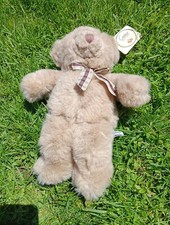 Russ Teddy Bear Plush Caress Soft Pets Tan Stuffed Animal 4568 Brown Bow Tie