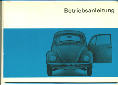 VW Käfer Betriebsanleitung 1200 1300 1500 Limousine + Cabrio Handbuch 8/1967