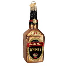 Old World Christmas Whisky Bottle Ornament w