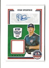 2022 Panini USA Stars & Stripes Ryan Speshyock NTDP Auto GU #SSS-RS Sn 115/399
