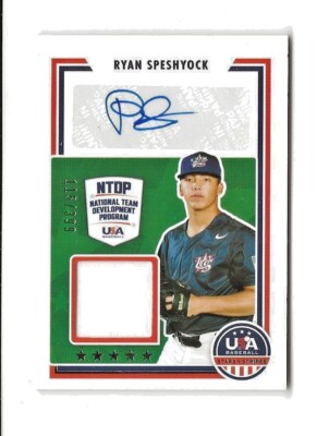 2022 Panini USA Stars & Stripes Ryan Speshyock NTDP Auto GU