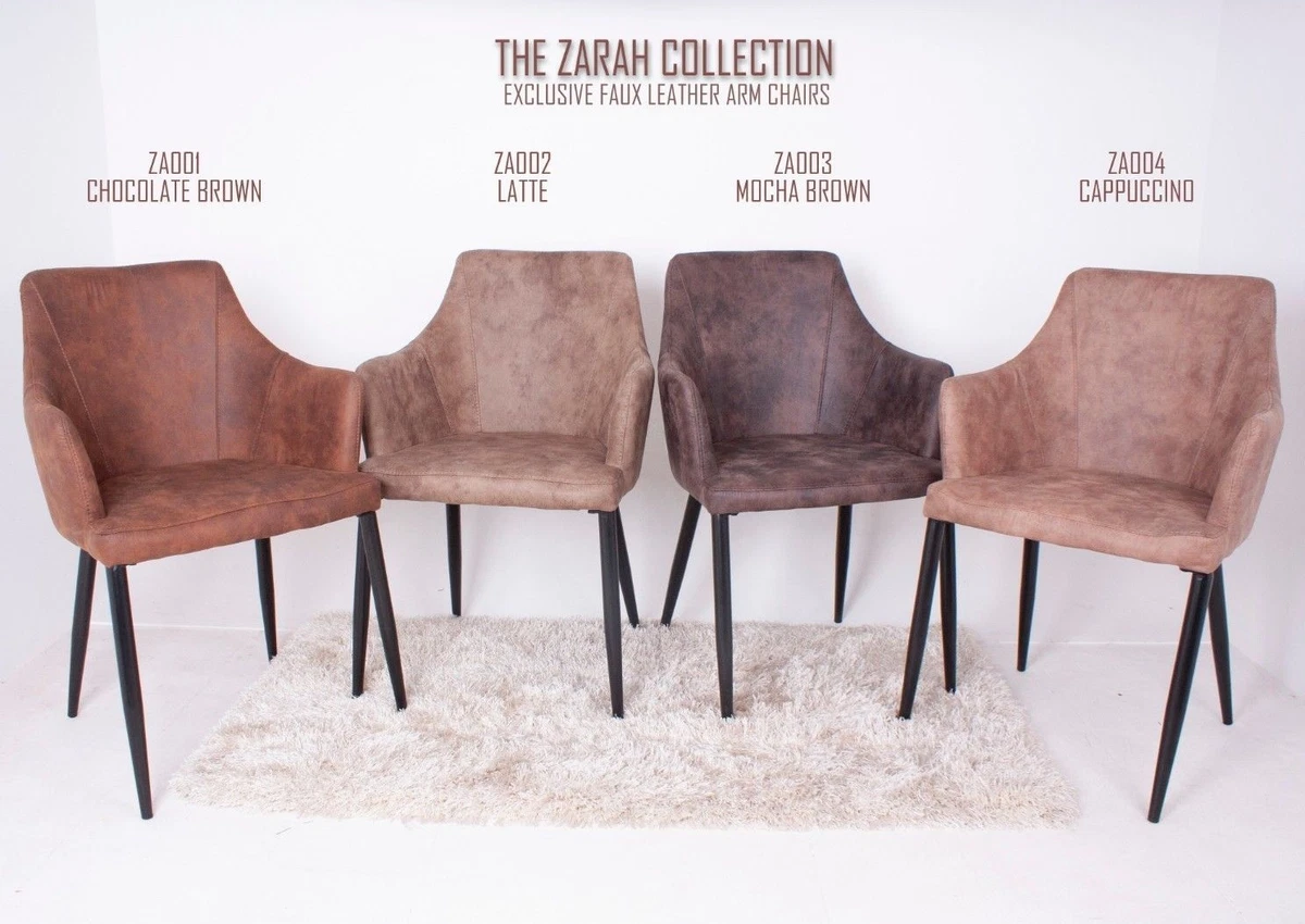 Faux leather dining chairs ebay deals
